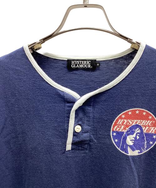 Hysteric Glamour（ヒステリックグラマー）Hysteric Glamour (ヒステリックグラマー) 半袖カットソー ネイビー サイズ:Mの古着・服飾アイテム