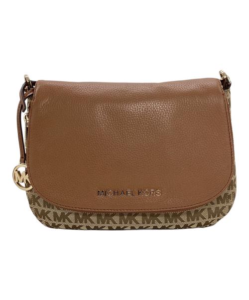 MICHAEL KORS（マイケルコース）MICHAEL KORS (マイケルコース) ショルダーバッグ ブラウン×ベージュの古着・服飾アイテム