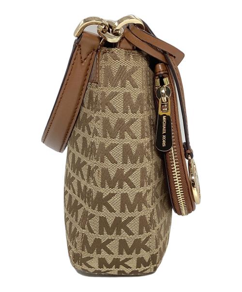 MICHAEL KORS（マイケルコース）MICHAEL KORS (マイケルコース) ショルダーバッグ ブラウン×ベージュの古着・服飾アイテム