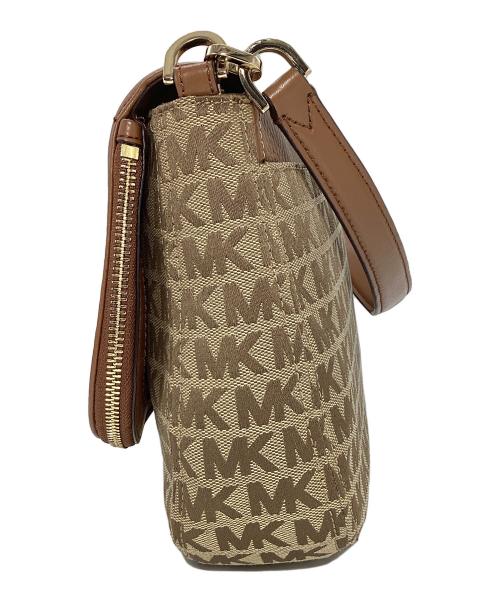 MICHAEL KORS（マイケルコース）MICHAEL KORS (マイケルコース) ショルダーバッグ ブラウン×ベージュの古着・服飾アイテム