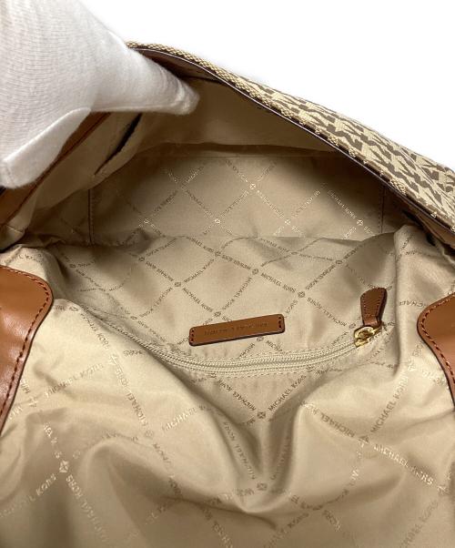 MICHAEL KORS（マイケルコース）MICHAEL KORS (マイケルコース) ショルダーバッグ ブラウン×ベージュの古着・服飾アイテム