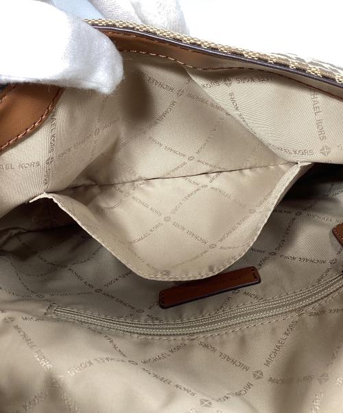 MICHAEL KORS（マイケルコース）MICHAEL KORS (マイケルコース) ショルダーバッグ ブラウン×ベージュの古着・服飾アイテム