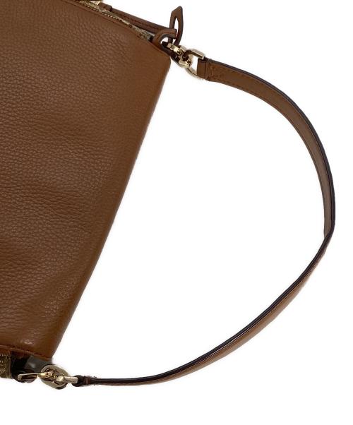 MICHAEL KORS（マイケルコース）MICHAEL KORS (マイケルコース) ショルダーバッグ ブラウン×ベージュの古着・服飾アイテム