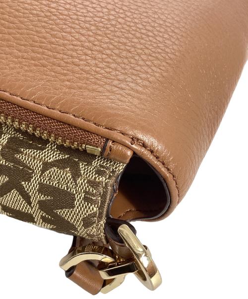 MICHAEL KORS（マイケルコース）MICHAEL KORS (マイケルコース) ショルダーバッグ ブラウン×ベージュの古着・服飾アイテム
