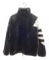 adidas (アディダス) ファートラックジャケット ブラック×ホワイト サイズ:L：7000円