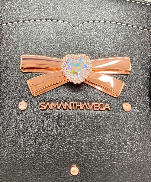 Samantha Vega（サマンサベガ）Samantha Vega (サマンサベガ) Samantha Vega　リボンスタッズフラッター（小） ブラックの古着・服飾アイテム