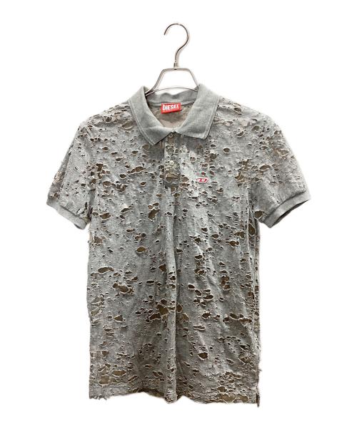 DIESEL（ディーゼル）DIESEL (ディーゼル) ポロシャツ グレー サイズ:Sの古着・服飾アイテム