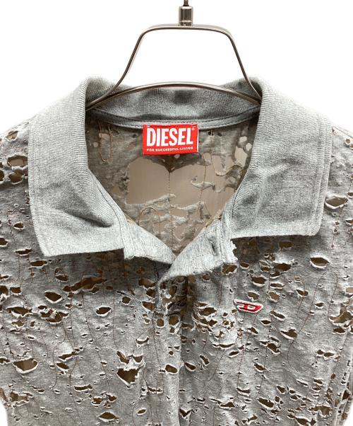 DIESEL（ディーゼル）DIESEL (ディーゼル) ポロシャツ グレー サイズ:Sの古着・服飾アイテム