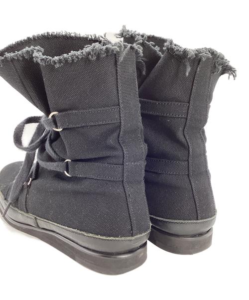 Yohji Yamamoto FEMME（ヨウジヤマモトファム）Yohji Yamamoto FEMME (ヨウジヤマモトファム) ストラップデザインキャンバスハイカットスニーカー サイズ:不明の古着・服飾アイテム