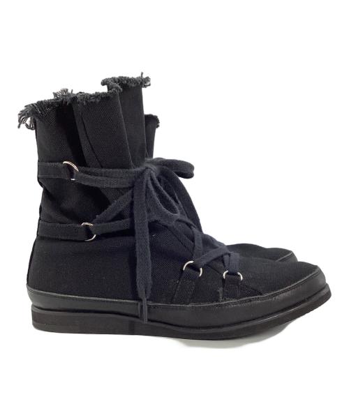 Yohji Yamamoto FEMME（ヨウジヤマモトファム）Yohji Yamamoto FEMME (ヨウジヤマモトファム) ストラップデザインキャンバスハイカットスニーカー サイズ:不明の古着・服飾アイテム