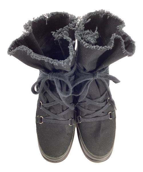 Yohji Yamamoto FEMME（ヨウジヤマモトファム）Yohji Yamamoto FEMME (ヨウジヤマモトファム) ストラップデザインキャンバスハイカットスニーカー サイズ:不明の古着・服飾アイテム