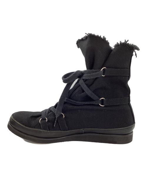 Yohji Yamamoto FEMME（ヨウジヤマモトファム）Yohji Yamamoto FEMME (ヨウジヤマモトファム) ストラップデザインキャンバスハイカットスニーカー サイズ:不明の古着・服飾アイテム