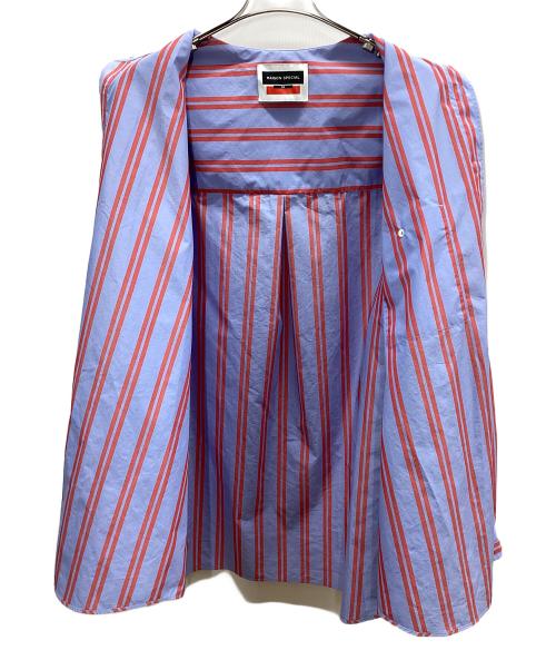 MAISON SPECIAL（メゾンスペシャル）MAISON SPECIAL (メゾンスペシャル) 長袖シャツ レッド×ブルー サイズ:Mの古着・服飾アイテム