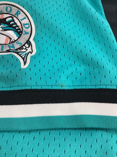 MITCHELL & NESS（ミッチェルアンドネス）MITCHELL & NESS (ミッチェルアンドネス) ゲームシャツ グリーン サイズ:3XLの古着・服飾アイテム