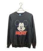 DISNEYディズニー）の古着「プリントスウェット」｜ブラック