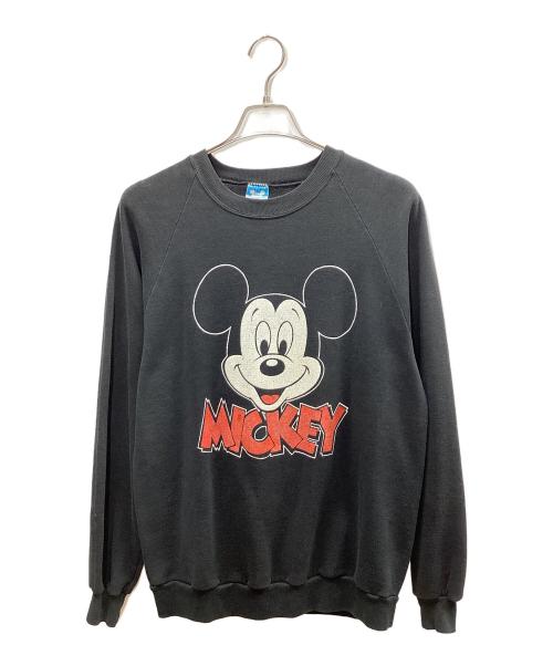 DISNEY（ディズニー）Disney (ディズニー) プリントスウェット ブラック サイズ:XLの古着・服飾アイテム