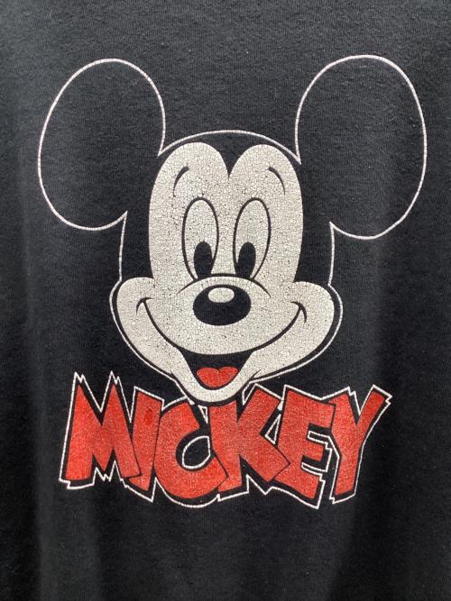 DISNEY（ディズニー）Disney (ディズニー) プリントスウェット ブラック サイズ:XLの古着・服飾アイテム