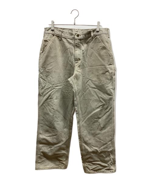 CarHartt（カーハート）CarHartt (カーハート) タックパンツ ベージュ サイズ:88.5㎝（W35）の古着・服飾アイテム