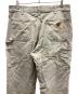 中古・古着 CarHartt (カーハート) タックパンツ ベージュ サイズ:88.5㎝（W35）：8000円
