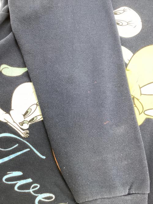 LOONEY TUNES（ルーニーチューンズ）LOONEY TUNES (ルーニーチューンズ) スウェット ネイビー サイズ:Lの古着・服飾アイテム