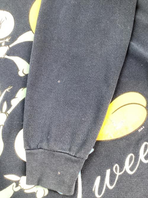 LOONEY TUNES（ルーニーチューンズ）LOONEY TUNES (ルーニーチューンズ) スウェット ネイビー サイズ:Lの古着・服飾アイテム