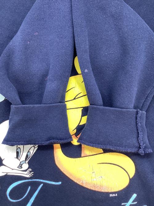 LOONEY TUNES（ルーニーチューンズ）LOONEY TUNES (ルーニーチューンズ) スウェット ネイビー サイズ:Lの古着・服飾アイテム