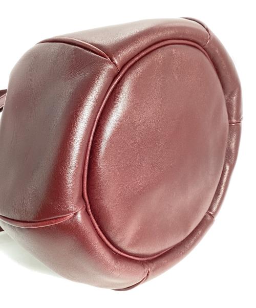Cartier（カルティエ）Cartier (カルティエ) Cartier　マストライン　巾着ショルダーバッグ ボルドーの古着・服飾アイテム