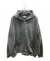 SUPPLIER（サプライヤー）の古着「fleur leather patch zip hoodie」｜グレー
