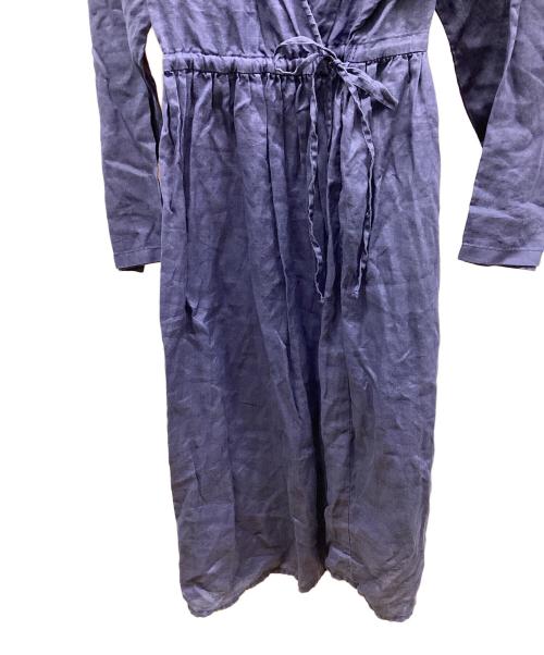 nest Robe（ネストローブ）nest Robe (ネストローブ) 長袖ワンピース ネイビー サイズ:FREEの古着・服飾アイテム