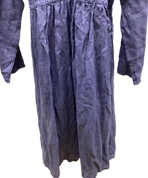 nest Robe（ネストローブ）nest Robe (ネストローブ) 長袖ワンピース ネイビー サイズ:FREEの古着・服飾アイテム