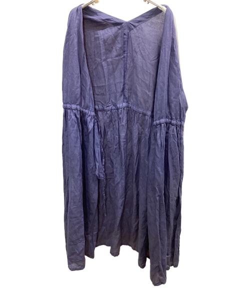 nest Robe（ネストローブ）nest Robe (ネストローブ) 長袖ワンピース ネイビー サイズ:FREEの古着・服飾アイテム