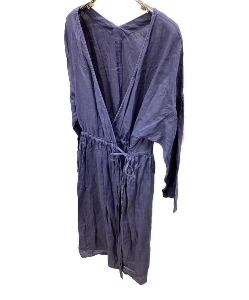 nest Robe（ネストローブ）nest Robe (ネストローブ) 長袖ワンピース ネイビー サイズ:FREEの古着・服飾アイテム