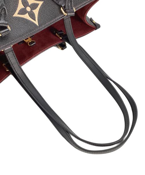 LOUIS VUITTON（ルイ ヴィトン）LOUIS VUITTON (ルイ ヴィトン) LOUIS VUITTON　モノグラム・アンプラント　オンザゴーMM　トートバッグ ブラック×ベージュの古着・服飾アイテム