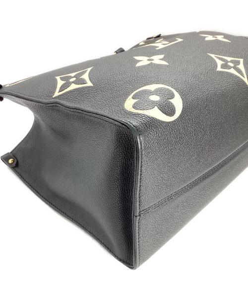 LOUIS VUITTON（ルイ ヴィトン）LOUIS VUITTON (ルイ ヴィトン) LOUIS VUITTON　モノグラム・アンプラント　オンザゴーMM　トートバッグ ブラック×ベージュの古着・服飾アイテム