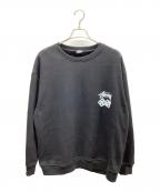 stussyステューシー）の古着「ロゴスウェット」｜ブラック