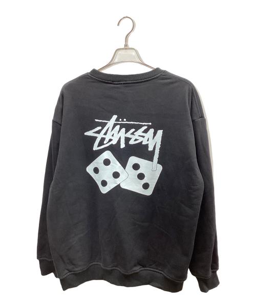 stussy（ステューシー）stussy (ステューシー) ロゴスウェット ブラック サイズ:Lの古着・服飾アイテム
