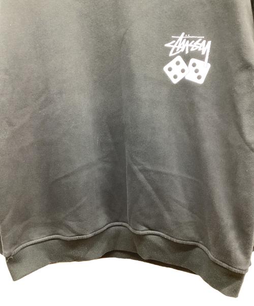 stussy（ステューシー）stussy (ステューシー) ロゴスウェット ブラック サイズ:Lの古着・服飾アイテム