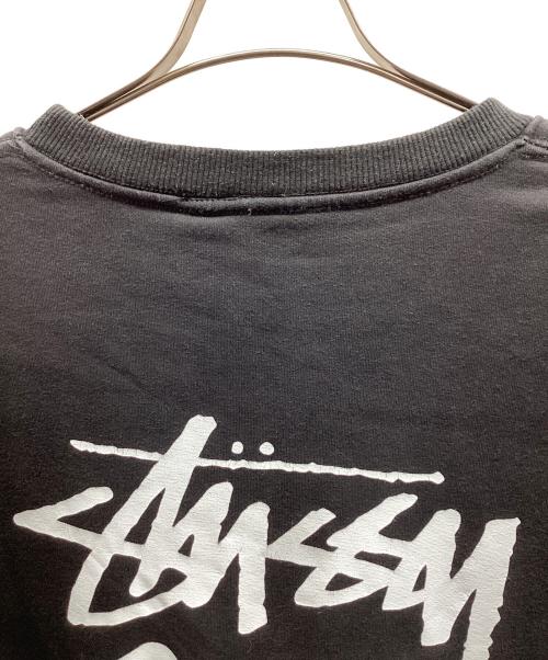 stussy（ステューシー）stussy (ステューシー) ロゴスウェット ブラック サイズ:Lの古着・服飾アイテム