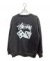 stussy (ステューシー) ロゴスウェット ブラック サイズ:L：7000円