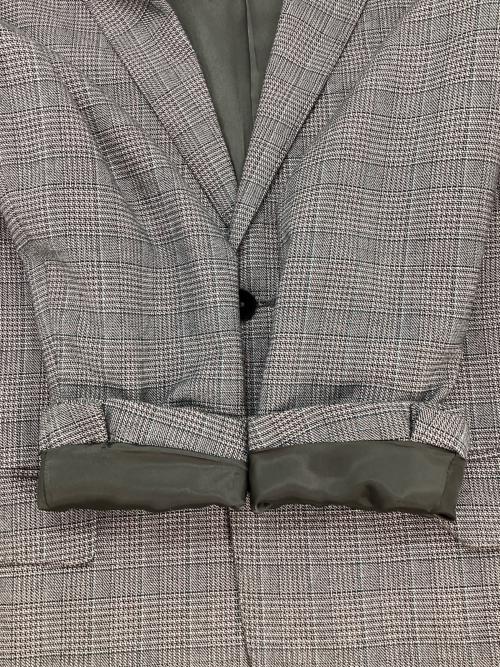 NEWYORKER（ニューヨーカー）NEWYORKER (ニューヨーカー) テーラードジャケット グレー サイズ:Lの古着・服飾アイテム