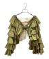 LEINWANDE（ラインヴァンド）の古着「Ruffled Sleeve Top」｜カーキ
