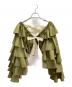 LEINWANDE (ラインヴァンド) Ruffled Sleeve Top カーキ サイズ:FREE：8000円