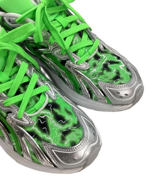 PUMA（プーマ）PUMA (プーマ) INVERSE RIPNDIP PUMA SILVER-FLURO シルバー×グリーン サイズ:28の古着・服飾アイテム