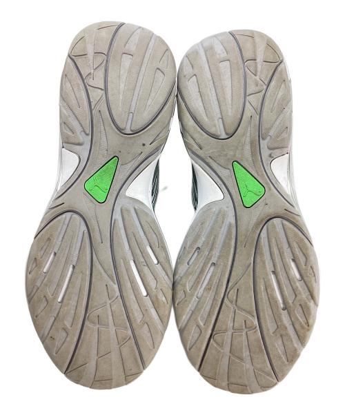PUMA（プーマ）PUMA (プーマ) INVERSE RIPNDIP PUMA SILVER-FLURO シルバー×グリーン サイズ:28の古着・服飾アイテム