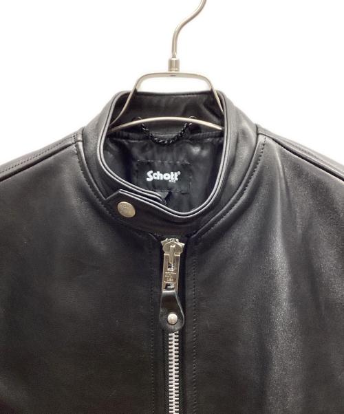 Schott（ショット）Schott (ショット) シングルライダースジャケット ブラック サイズ:Sの古着・服飾アイテム
