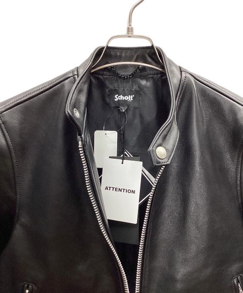 Schott（ショット）Schott (ショット) シングルライダースジャケット ブラック サイズ:Sの古着・服飾アイテム