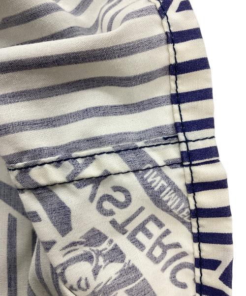 Hysteric Glamour（ヒステリックグラマー）Hysteric Glamour (ヒステリックグラマー) 半袖シャツ ネイビー×ホワイト サイズ:Sの古着・服飾アイテム