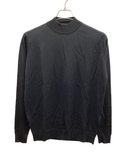 JOHN SMEDLEY（ジョンスメドレー）JOHN SMEDLEY (ジョンスメドレー) JOHN SMEDLEY　モックネックニットプルオーバー ブラック サイズ:M 未使用品の古着・服飾アイテム