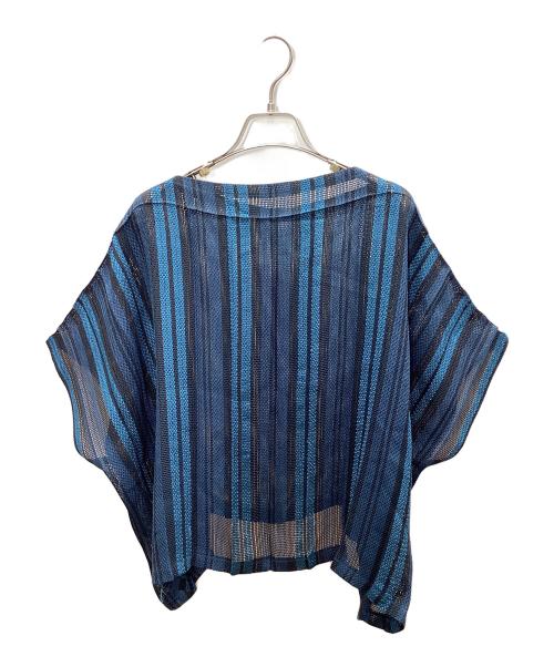 me ISSEY MIYAKE（ミーイッセイ ミヤケ）me ISSEY MIYAKE (ミーイッセイ ミヤケ) 半袖カットソー ブルー サイズ:FREEの古着・服飾アイテム