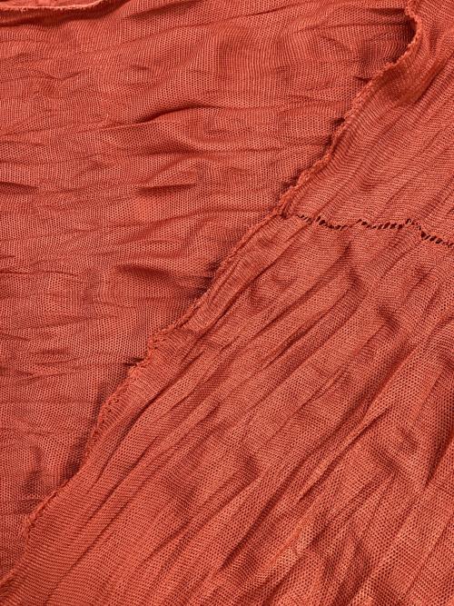 ISSEY MIYAKE（イッセイミヤケ）ISSEY MIYAKE (イッセイミヤケ) 半袖カットソー ブラウン サイズ:FREEの古着・服飾アイテム